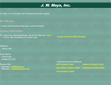 Tablet Screenshot of jwmays.com